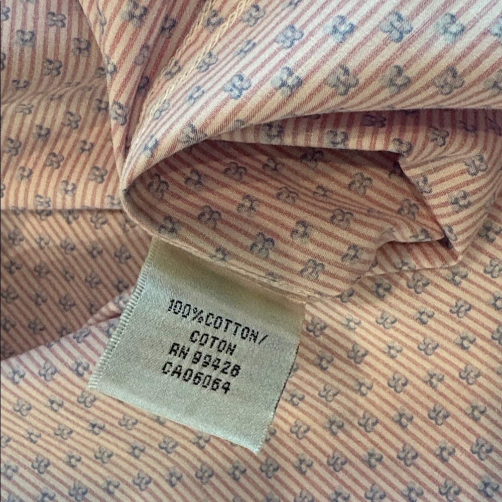 Bugatchi Men's Pink and Blue Button Down Shirt - Picture 4 of 7